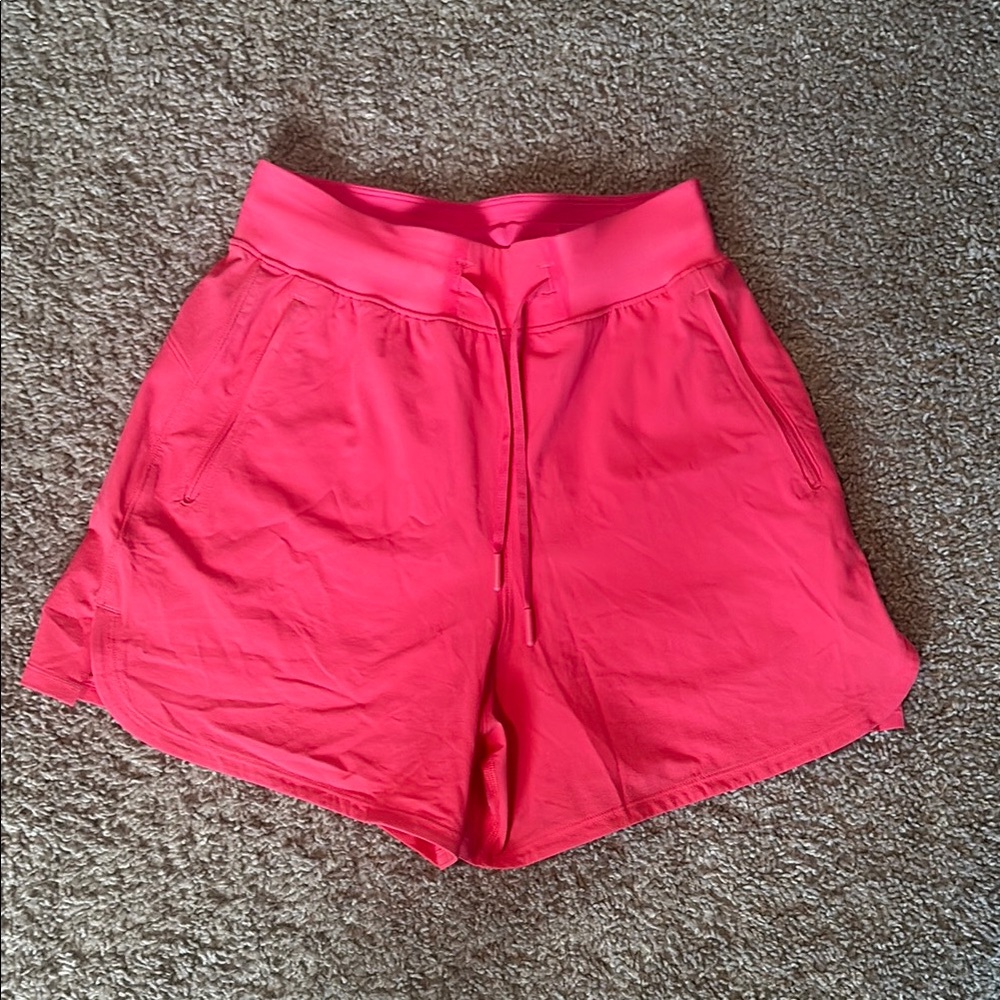 Lululemon Athletica High Waist Pink Shorts